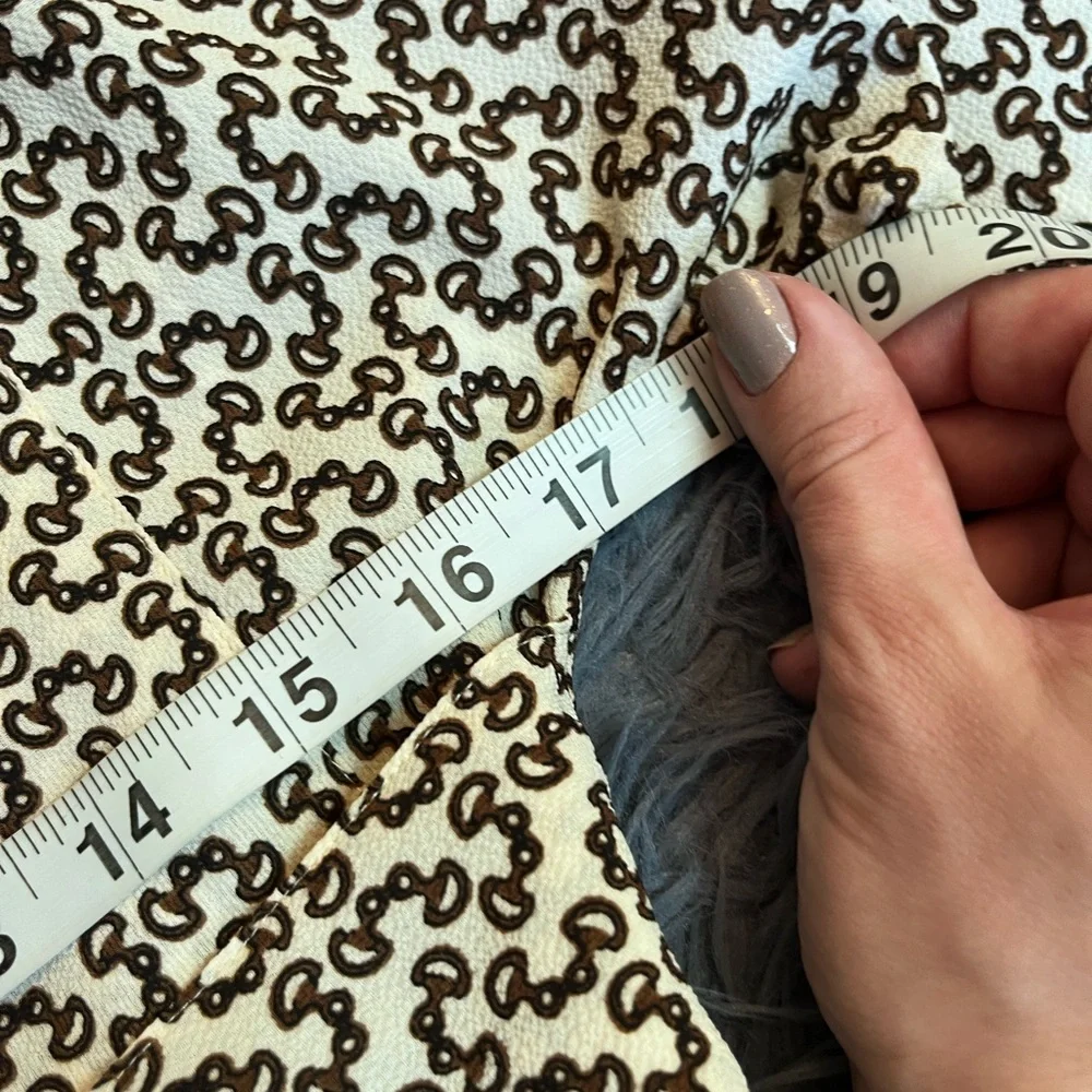 Whistles Cream Snaffle Shirt Tie Front Wrap Midi Dress Size 4 - Picture 9 of 11